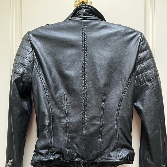 Muubaa black leather jacket US size 6 - Picture 2 of 6